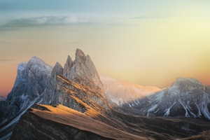 Mountain Sky Beautiful Landscape 8k (2048x1152) Resolution Wallpaper