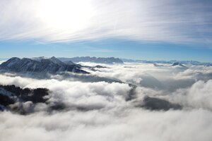 Mountains Cloudy (320x240) Resolution Wallpaper