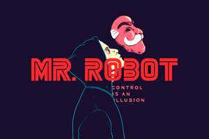 Mr Robot Illustration Fan Art (1600x900) Resolution Wallpaper