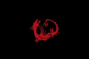 Msi Red Dragon Logo 5k Wallpaper