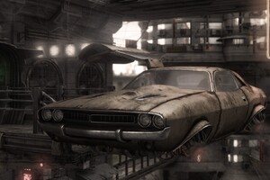 Muscle Car Vintage (1024x768) Resolution Wallpaper