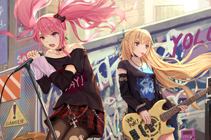Musician Anime Girl 4k (2560x1440) Resolution Wallpaper