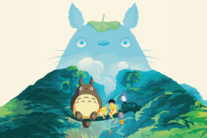 My Neighbor Totoro 5k (2048x1152) Resolution Wallpaper