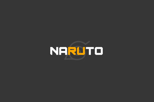 Naruto Logo (1360x768) Resolution Wallpaper