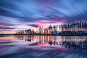 Nature Perfect Heavens On Silent Waters (320x240) Resolution Wallpaper