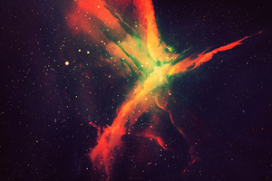 Nebula Galaxy Space Art 4k