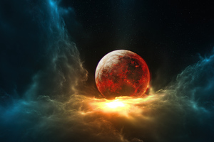 Nebula Space Digital 5k Wallpaper