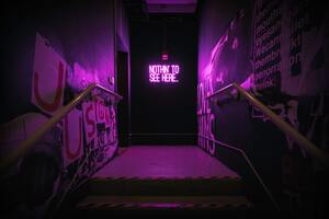 Neon Dark Place 5k Wallpaper