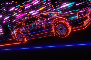 Neon Drive Cars From The Future