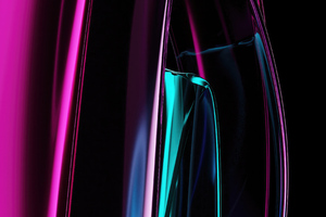 Neon Glow Structure Abstract 4k (2932x2932) Resolution Wallpaper