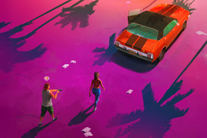 Neon Heat Gta Vi (1920x1200) Resolution Wallpaper