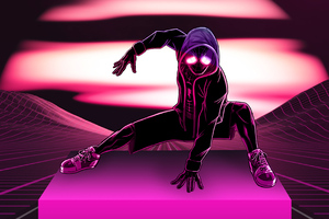 Neon Spider Man
