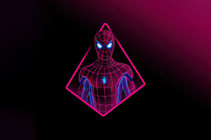 Neon Spiderman 4k (1280x720) Resolution Wallpaper