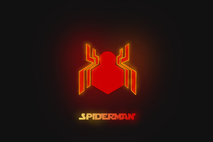 Neon Spiderman Logo