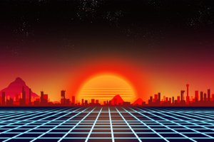 Neon Sunset Overdrive (2880x1800) Resolution Wallpaper