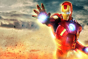 New Art Iron Man (1600x1200) Resolution Wallpaper