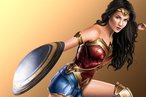 New Wonder Woman Art Wallpaper