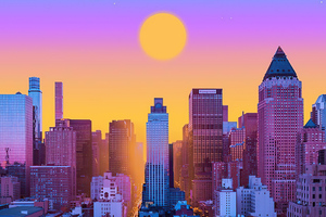 New York Morning (2560x1080) Resolution Wallpaper