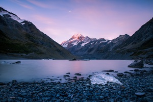 New Zealand Mountains Landscape Sky Ocean 5k (1280x800) Resolution Wallpaper