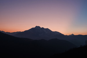 Nice Sunset Over Mountains 4k (3840x2160) Resolution Wallpaper