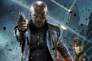 Nick Fury And Maria Hill