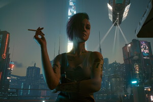 Night City Girl Cybepunk 2077