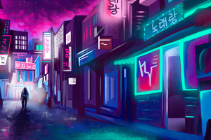 Night City Neon Lights And Me Wallpaper