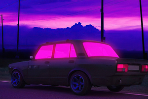Night Drive Synthwave 4k