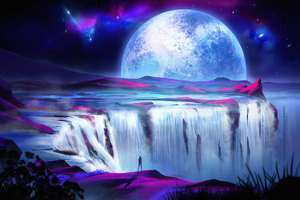 Night Of Magic Moon 5k (2048x1152) Resolution Wallpaper