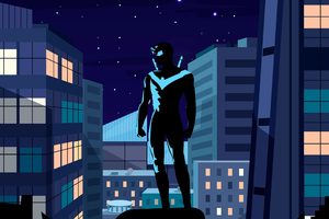 Nightwing Into The Dark (1280x800) Resolution Wallpaper