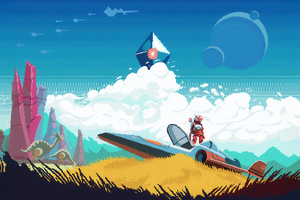 No Mans Sky Adventure Awaits (320x240) Resolution Wallpaper