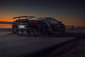 Novitec Lamborghini Huracan Evo Rear View 8k (1280x800) Resolution Wallpaper