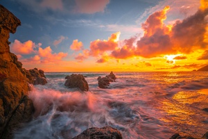 Ocean Sunset 8k