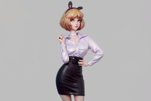 Office Intern Anime Girl (1280x800) Resolution Wallpaper
