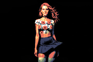 Old School Charm 8 Bit Girl (1280x1024) Resolution Wallpaper