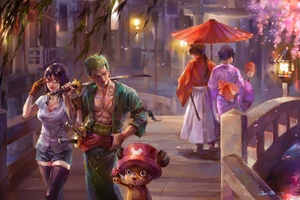 One Piece Painting 5k (1336x768) Resolution Wallpaper