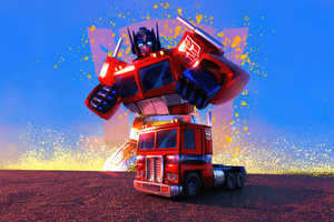 Optimus Prime Gear Up (1336x768) Resolution Wallpaper