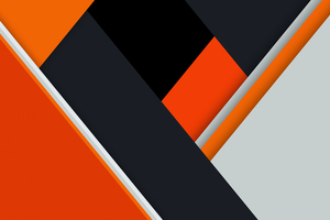 Orange Black Material Design 8k (1400x900) Resolution Wallpaper