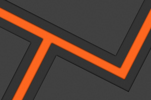 Orange Burning Dark Shape Abstract 5k (2560x1024) Resolution Wallpaper
