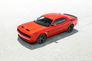 Orange Dodge Challenger Srt 4k (2560x1600) Resolution Wallpaper