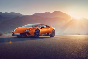 Orange Lamborghini Huracan