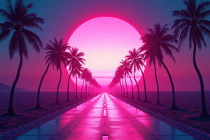 Palm Dreams 2086 (1366x768) Resolution Wallpaper