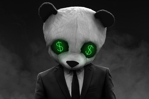 Panda Dollar (1400x900) Resolution Wallpaper