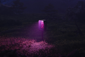 Payphone Call Syntwave Wallpaper