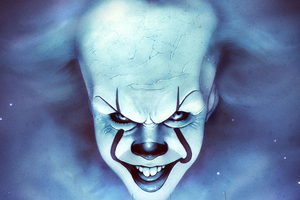 Pennywise The Clown Fanartwork (2048x1152) Resolution Wallpaper