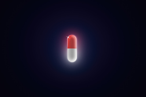 Pill Minimal (1366x768) Resolution Wallpaper
