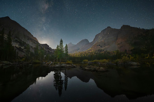 Pine Island Under A Billion Stars (2560x1600) Resolution Wallpaper