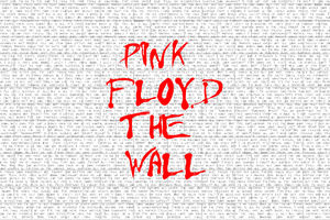 Pink Floyd The Wall Typography 4k