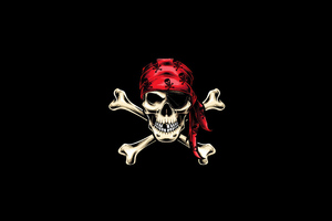 Pirate Skull Oled Wallpaper