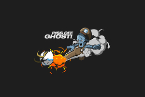 Piss Off Ghost (1600x900) Resolution Wallpaper